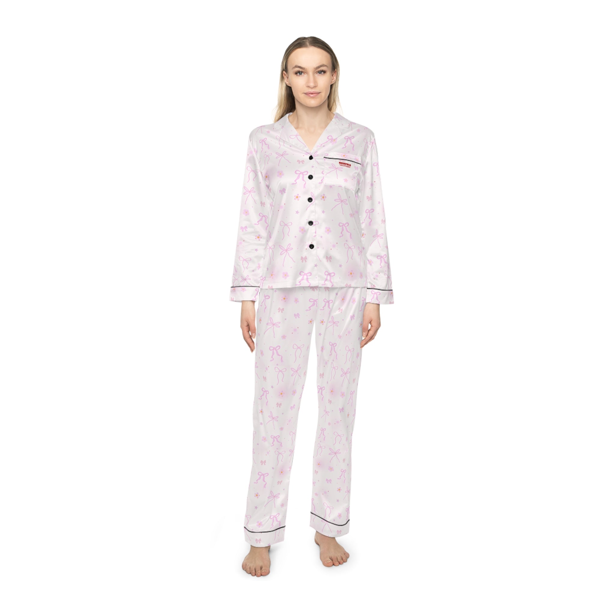 ROSEFOLD Satin Pajamas Set