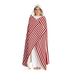 ROSEFOLD Hooded Sherpa Fleece Blanket