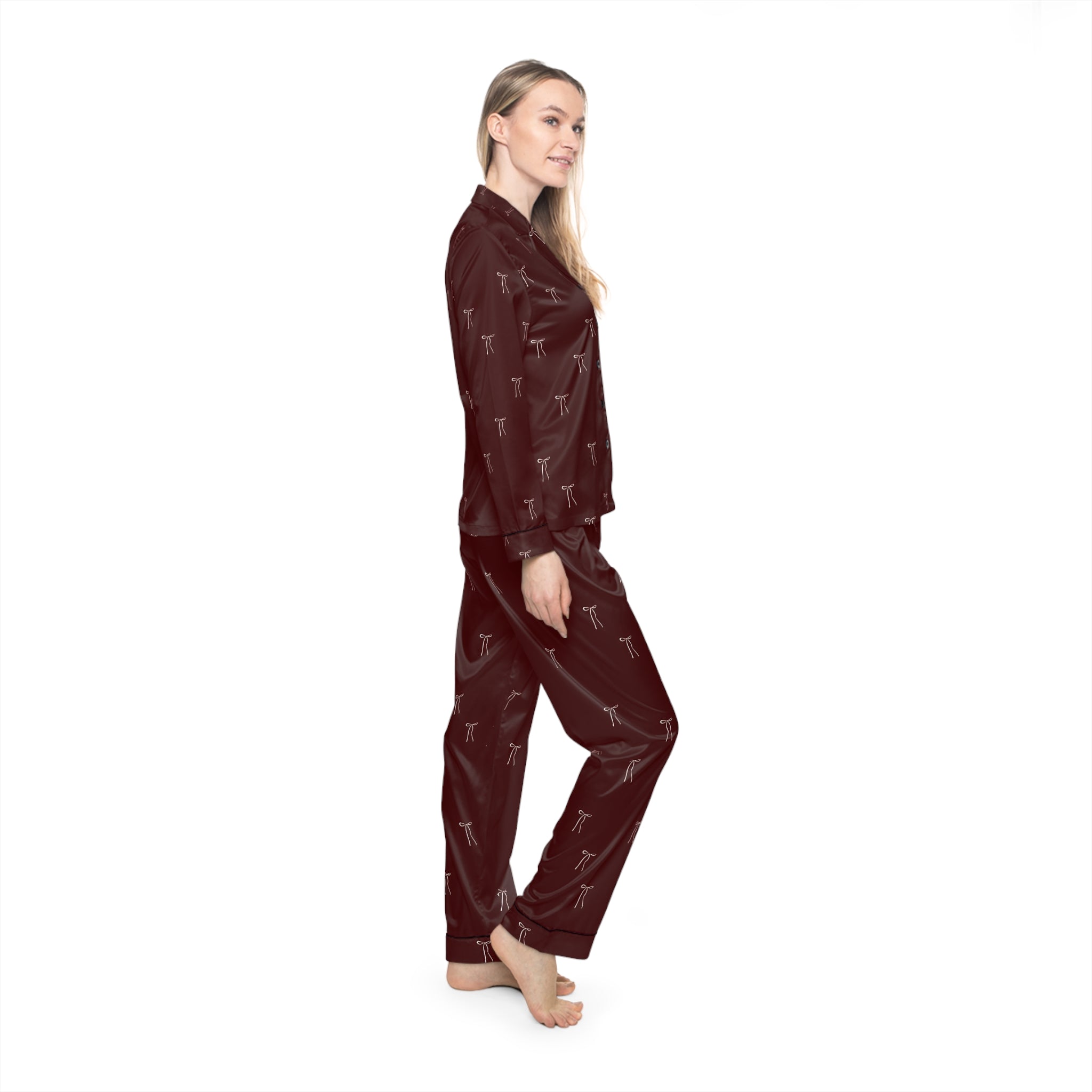 ROSEFOLD Satin Pajamas Set