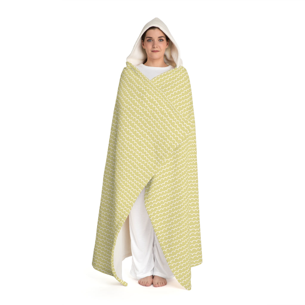 ROSEFOLD Hooded Sherpa Fleece Blanket