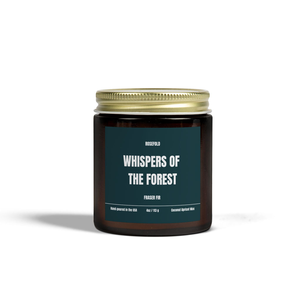 ROSEFOLD Fraser Fir Scented Candle 4oz (Coconut Apricot Wax)