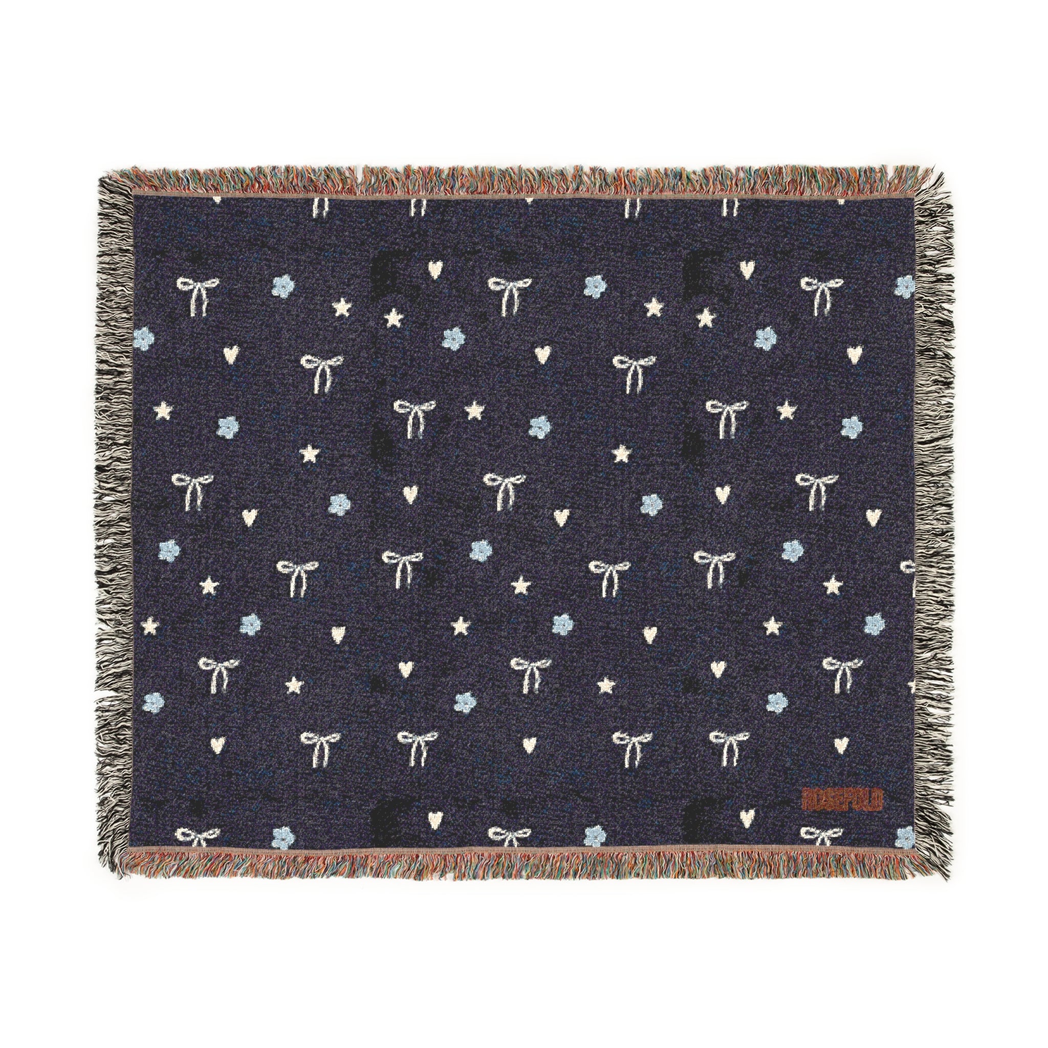 ROSEFOLD Woven Throw Blanket