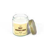 ROSEFOLD Vanilla Bean Scented Candle 4oz (Coconut Apricot Wax)