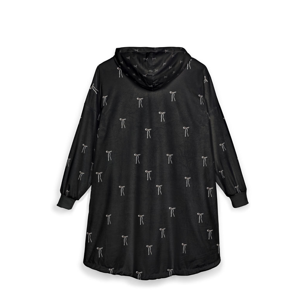 ROSEFOLD Midnight Bows Hooded Blanket