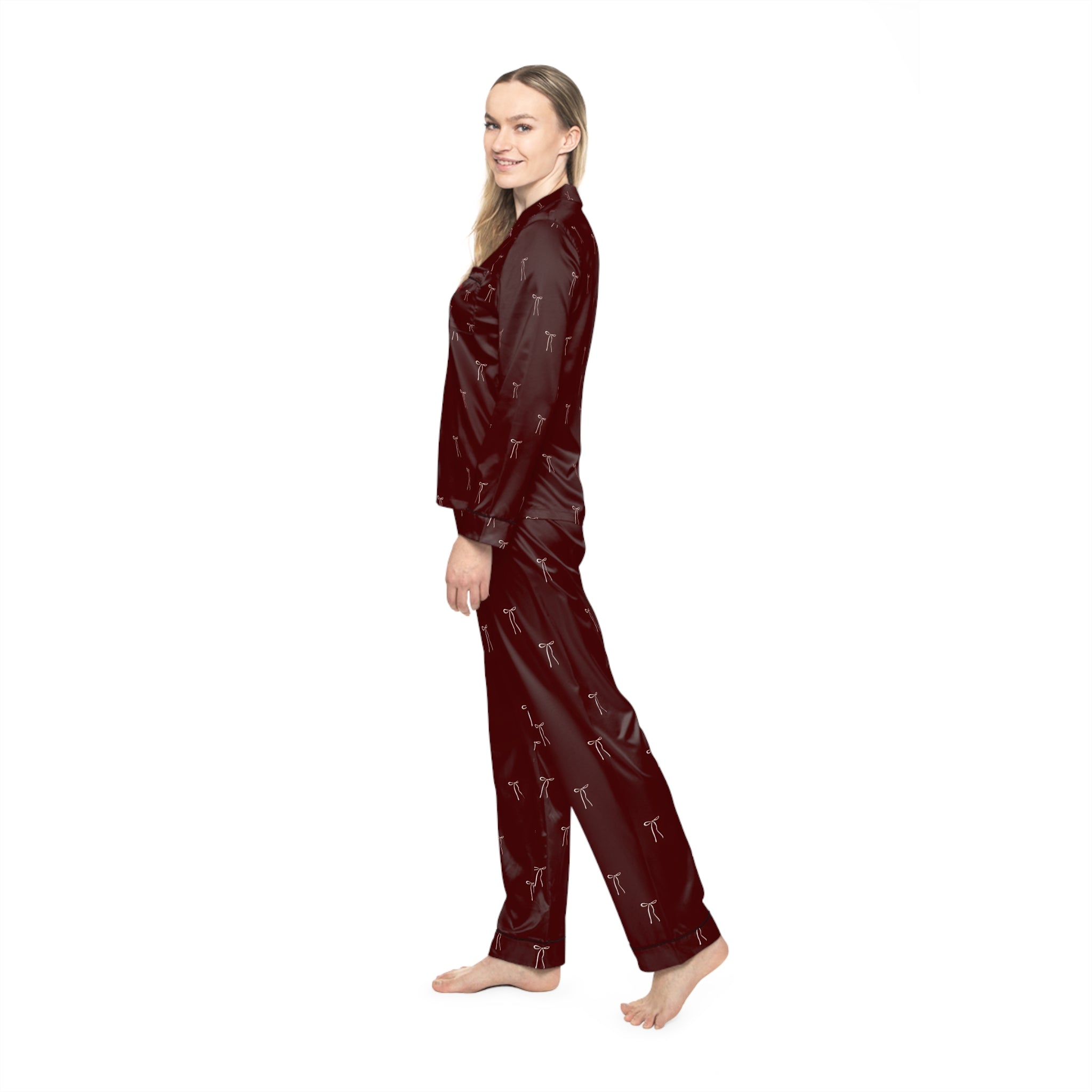 ROSEFOLD Satin Pajamas Set