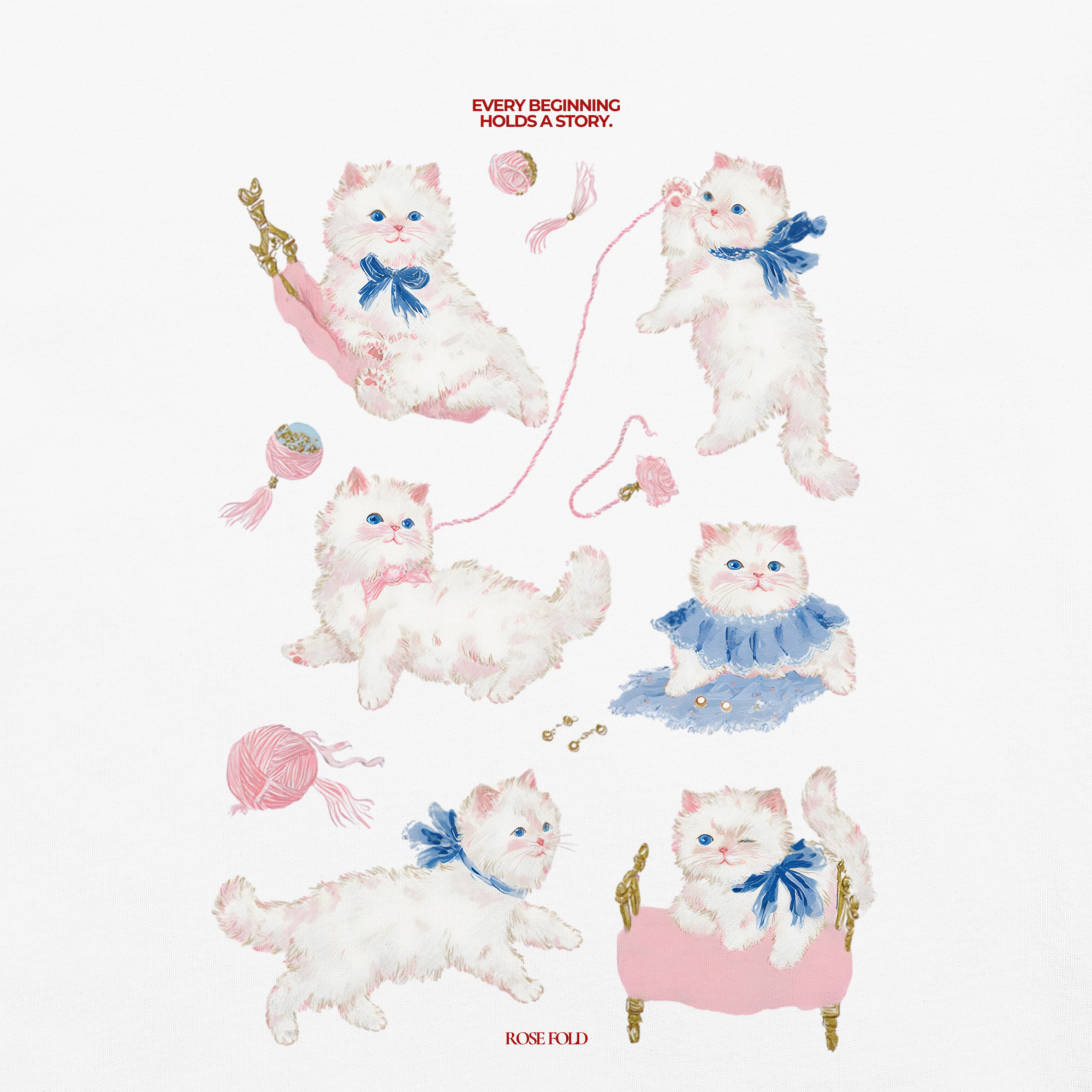 Five Fluffy T-shirt (Garment-Dyed Heavyweight)